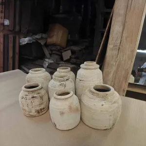 Decorative Wooden Pot Small by Florabelle Living, a Vases & Jars for sale on Style Sourcebook