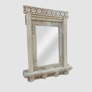 Decorative Wooden Mirror Blue by Florabelle Living, a Vases & Jars for sale on Style Sourcebook