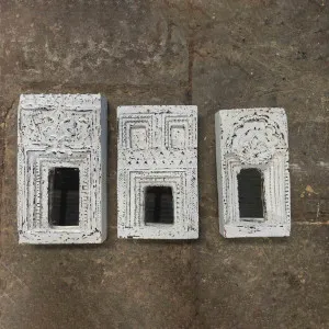 Decorative wooden Mirror Small White by Florabelle Living, a Vases & Jars for sale on Style Sourcebook