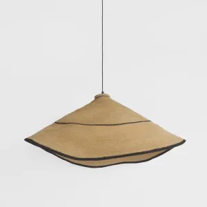 Amira Woven Pendant Shade Large Natural & Black by Florabelle Living, a Pendant Lighting for sale on Style Sourcebook