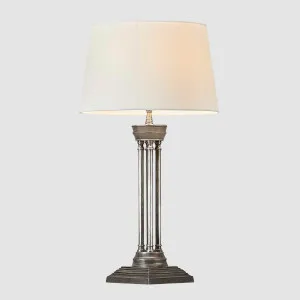 Hudson Table Lamp Base Antique Silver- Base Only by Emac & Lawton, a Table & Bedside Lamps for sale on Style Sourcebook