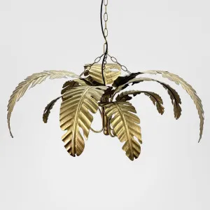 Azalea Iron Pendant Lamp Gold by OneWorld Collection, a Pendant Lighting for sale on Style Sourcebook