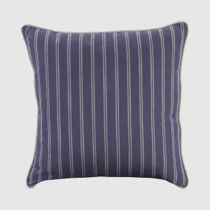 55cm Throw Cushion Navy/White Stripe by OneWorld Collection, a Cushions, Decorative Pillows for sale on Style Sourcebook