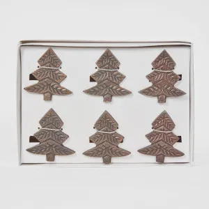 Christmas Tree Napkin Ring Set of 6 by PERFECT PIECES, a Christmas for sale on Style Sourcebook