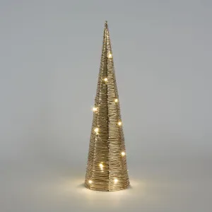 Wrapt Light Up Cone Tree large by Vixen & Velvet, a Christmas for sale on Style Sourcebook