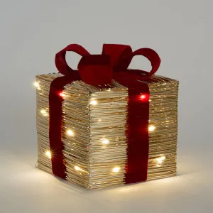 Wrapt Light Up Gift Box Small by Vixen & Velvet, a Christmas for sale on Style Sourcebook