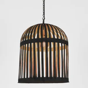 Esch Cage Ceiling Pendant Black by Zaffero, a Pendant Lighting for sale on Style Sourcebook