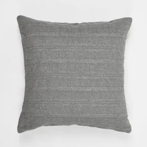 Cushion - Timeless 50x50cm Grey by OneWorld Collection, a Cushions, Decorative Pillows for sale on Style Sourcebook