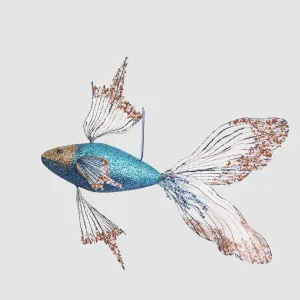 Merlin Fancy Fish Decoration Blue by Vixen & Velvet, a Christmas for sale on Style Sourcebook