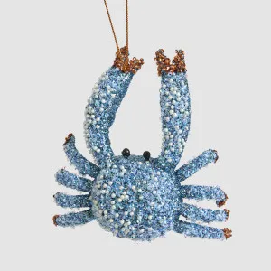 Zazza Crab Decoration Blue by Vixen & Velvet, a Christmas for sale on Style Sourcebook
