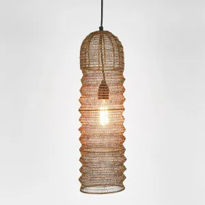 Monash Wire Mesh Ceiling Pendant Brass by Emac & Lawton, a Pendant Lighting for sale on Style Sourcebook