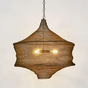 Beverly Hanging Lamp Antique Brass by Emac & Lawton, a Pendant Lighting for sale on Style Sourcebook
