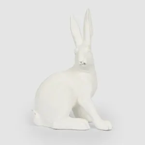 Henry Hare Sitting Large White by Florabelle Living, a Statues & Ornaments for sale on Style Sourcebook