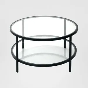 Palladium Black Iron & Glass Coffee Table by OneWorld Collection, a Coffee Table for sale on Style Sourcebook