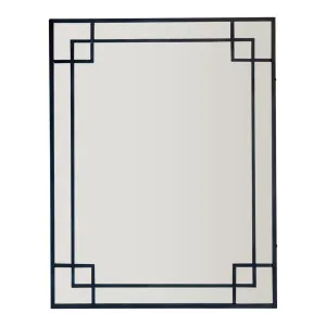 160Cm Black Mirror With Corner Detail by OneWorld Collection, a Mirrors for sale on Style Sourcebook