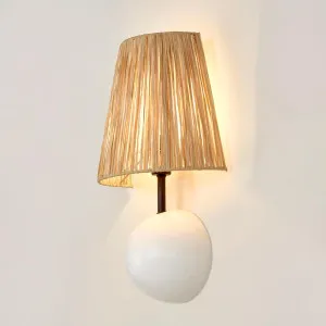 Cove Wall Light Wall Light with Raffia Shade by MRD Home, a Wall Lighting for sale on Style Sourcebook
