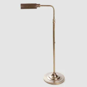Brooklyn Floor Lamp Antique Brass by Emac & Lawton, a Floor Lamps for sale on Style Sourcebook