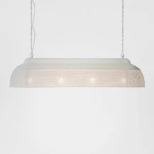 Riva Ceiling Pendant Extra Long Matt White by Zaffero, a Pendant Lighting for sale on Style Sourcebook