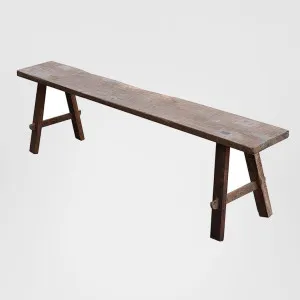 Long timber vintage Bench Natural by Florabelle Living, a Ottomans for sale on Style Sourcebook