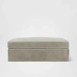 Marbella Ottoman Natural with White Piping by OneWorld Collection, a Ottomans for sale on Style Sourcebook