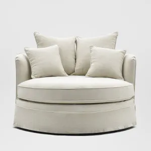 Noosa Hamptons Snuggle Chair Beige by OneWorld Collection, a Sofas for sale on Style Sourcebook