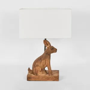 Simon - Dark Natural - Small Wooden Rabbit Table Lamp by Zaffero, a Table & Bedside Lamps for sale on Style Sourcebook