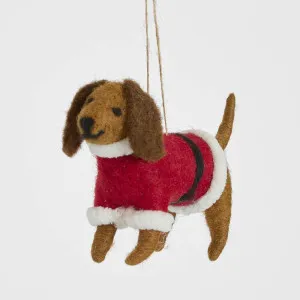 Sossie the Hanging Dog Tree Decoration by Vixen & Velvet, a Christmas for sale on Style Sourcebook