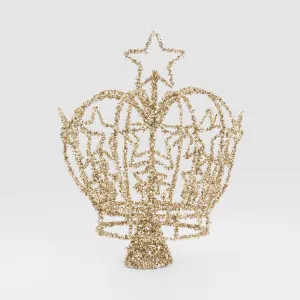 Vintage Tinsel Crown Decoration Large by Vixen & Velvet, a Christmas for sale on Style Sourcebook