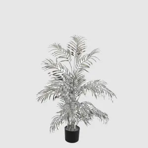 Areca Palm 522 Leaves Metallic Silver by Vixen & Velvet, a Christmas for sale on Style Sourcebook