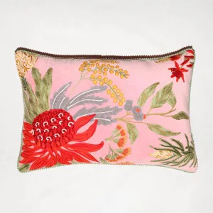 Natives Garden Cushion 40x60cm Pink by Ruby Star, a Cushions, Decorative Pillows for sale on Style Sourcebook