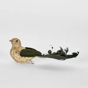 Zhelor Clip on Bird Black (Set of 6) by Vixen & Velvet, a Christmas for sale on Style Sourcebook