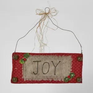 Joy Hanging Sign by Vixen & Velvet, a Christmas for sale on Style Sourcebook