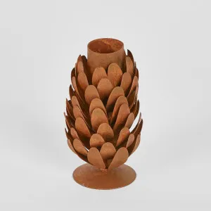 Pinecone Candle Stand 9cm by Vixen & Velvet, a Christmas for sale on Style Sourcebook