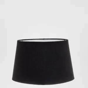 Linen Drum Lamp Shade Medium Black by Emac & Lawton, a Lamp Shades for sale on Style Sourcebook