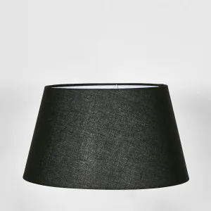 Linen Taper Lamp Shade XL Black by Emac & Lawton, a Lamp Shades for sale on Style Sourcebook
