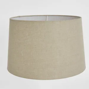 Linen Drum Lamp Shade XXL Dark Natural Linen by Emac & Lawton, a Lamp Shades for sale on Style Sourcebook