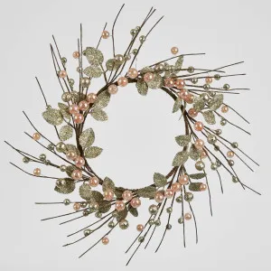 Assive Bead Wreath Pink by Vixen & Velvet, a Christmas for sale on Style Sourcebook