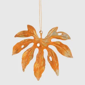 Ghardin Palm Leaf Hanging Tree Ornament by Vixen & Velvet, a Christmas for sale on Style Sourcebook