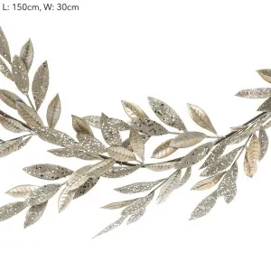 150cm Champ. Glitter Magnolia Garland by Vixen & Velvet, a Christmas for sale on Style Sourcebook