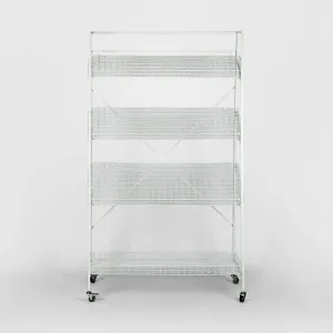 Metal Flower Rack with 4 Shelf White by JMC FLORALS, a Wall Shelves & Hooks for sale on Style Sourcebook