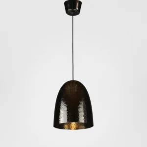 Dolce Beaten Ceiling Pendant Charcoal by Emac & Lawton, a Pendant Lighting for sale on Style Sourcebook