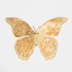 Opulence Velvet Butterfly Clip On by Vixen & Velvet, a Christmas for sale on Style Sourcebook