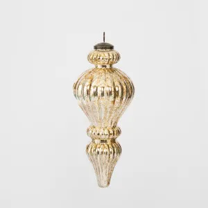 Antiqued Glass Hanging Finial Gold Small by Vixen & Velvet, a Christmas for sale on Style Sourcebook