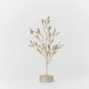 Battery Operated Glitter Leaf Tree Small by Vixen & Velvet, a Christmas for sale on Style Sourcebook