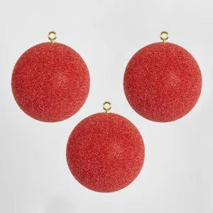 Pomodoro Ice Bauble Red - Set of 3 by Vixen & Velvet, a Christmas for sale on Style Sourcebook