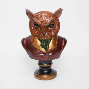 Owl with Monacle Bust by Vixen & Velvet, a Christmas for sale on Style Sourcebook