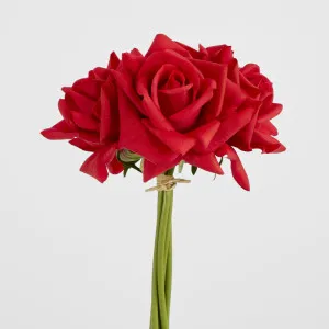 Amelia Real Touch Rose Bouquet Red by Florabelle Living, a Plants for sale on Style Sourcebook