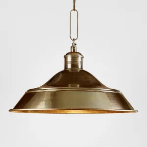 Palladium Hanging Lamp Antique Brass by Emac & Lawton, a Pendant Lighting for sale on Style Sourcebook