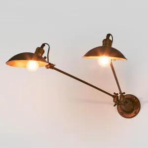 Remington Wall Light with Metal Shade Brass by Emac & Lawton, a Wall Lighting for sale on Style Sourcebook
