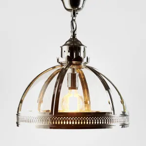Winston Ceiling Pendant Shiny Nickel by Emac & Lawton, a Pendant Lighting for sale on Style Sourcebook
